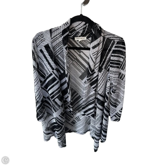 Cardigan By Perseption Concept In Black & White, Size: Xl