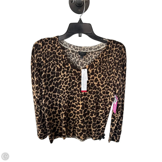 Sweater Cashmere By Talbots In Animal Print, Size: S
