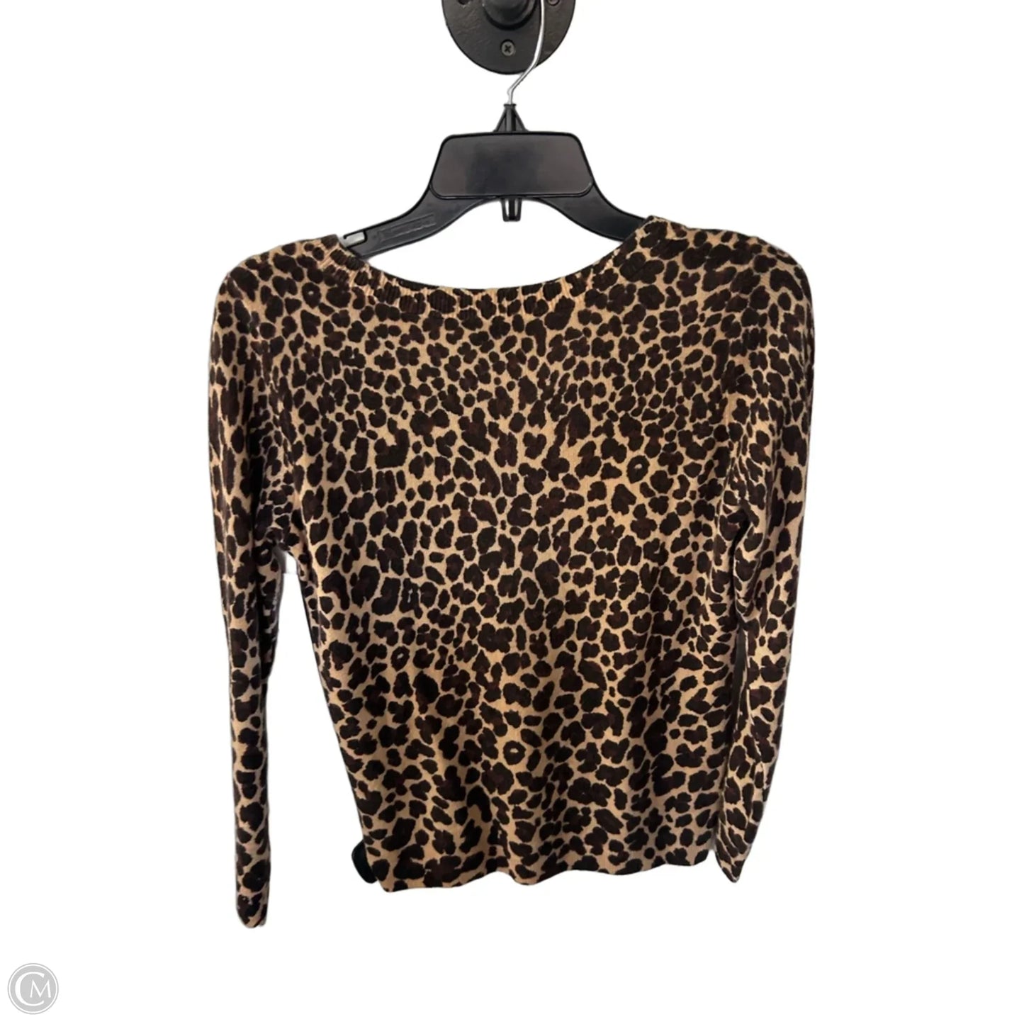 Sweater Cashmere By Talbots In Animal Print, Size: S