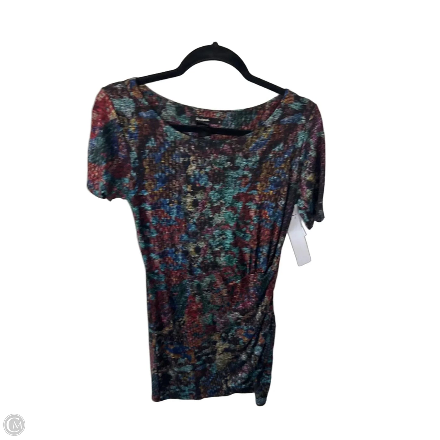 Dress Work By Desigual In Black & Blue, Size: S