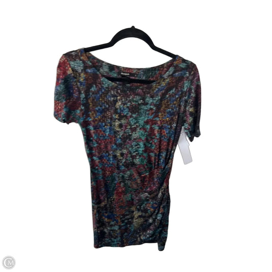 Dress Work By Desigual In Black & Blue, Size: S