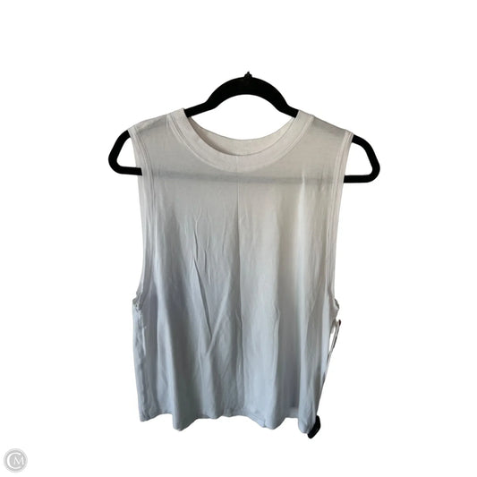 Athletic Tank Top By Lululemon In White, Size: L