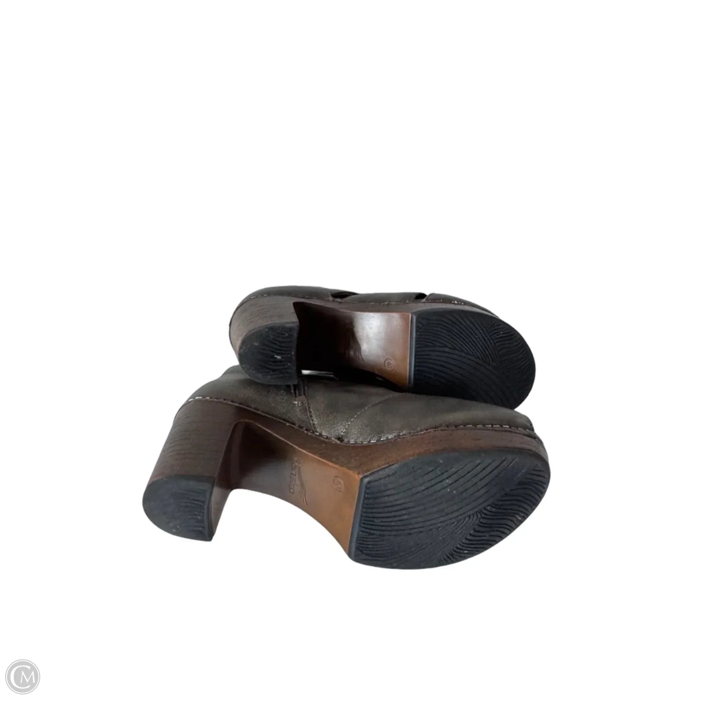 Sandals Heels Block By Dansko In Brown, Size: 9