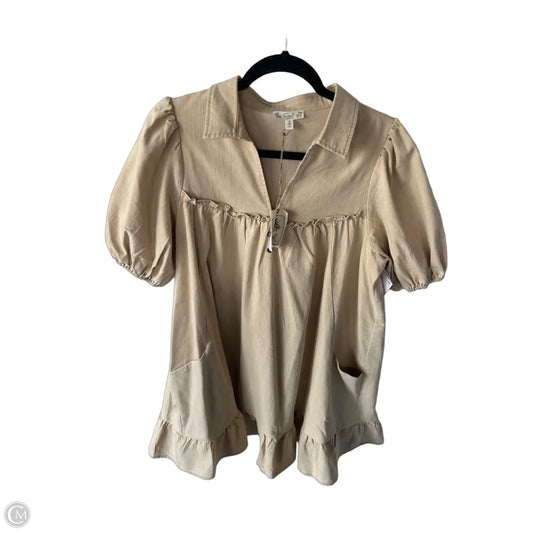 Dress Casual Short By Easel In Tan Denim, Size: S