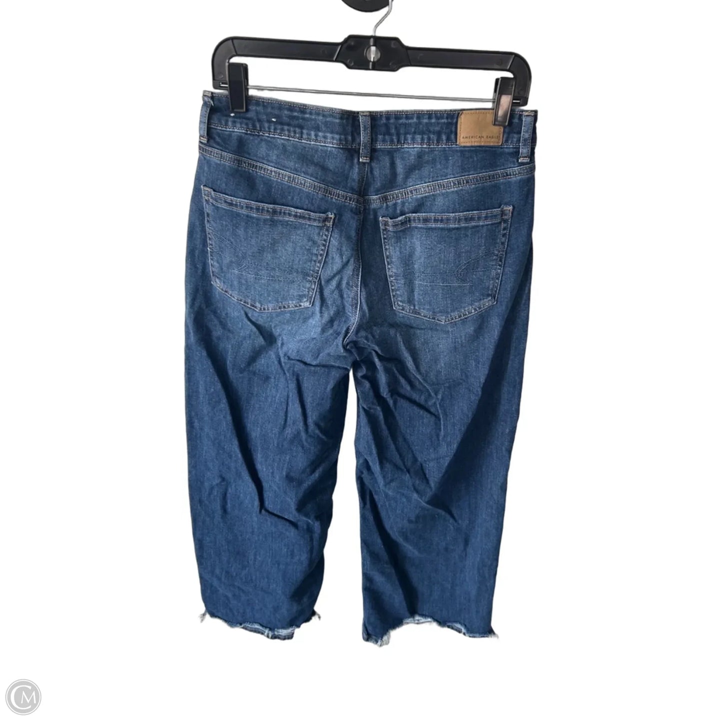Jeans Wide Leg By American Eagle In Blue Denim, Size: 2