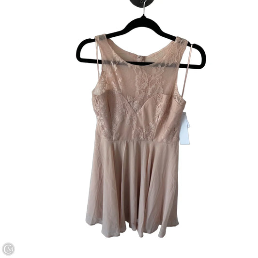 Dress Party Midi By Clothes Mentor In Peach, Size: S