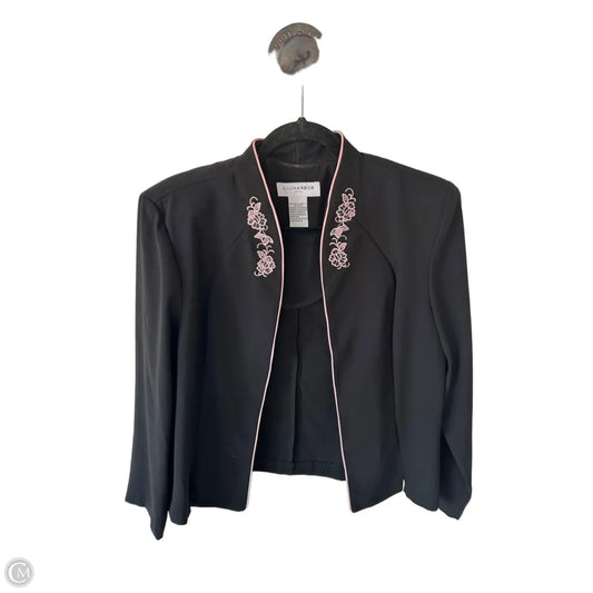 Blazer By Sag Harbor In Black & Pink, Size: L