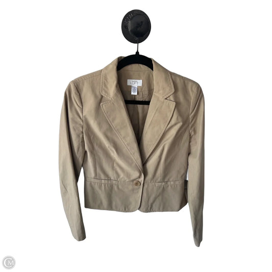 Blazer By Ann Taylor In Tan, Size: 4