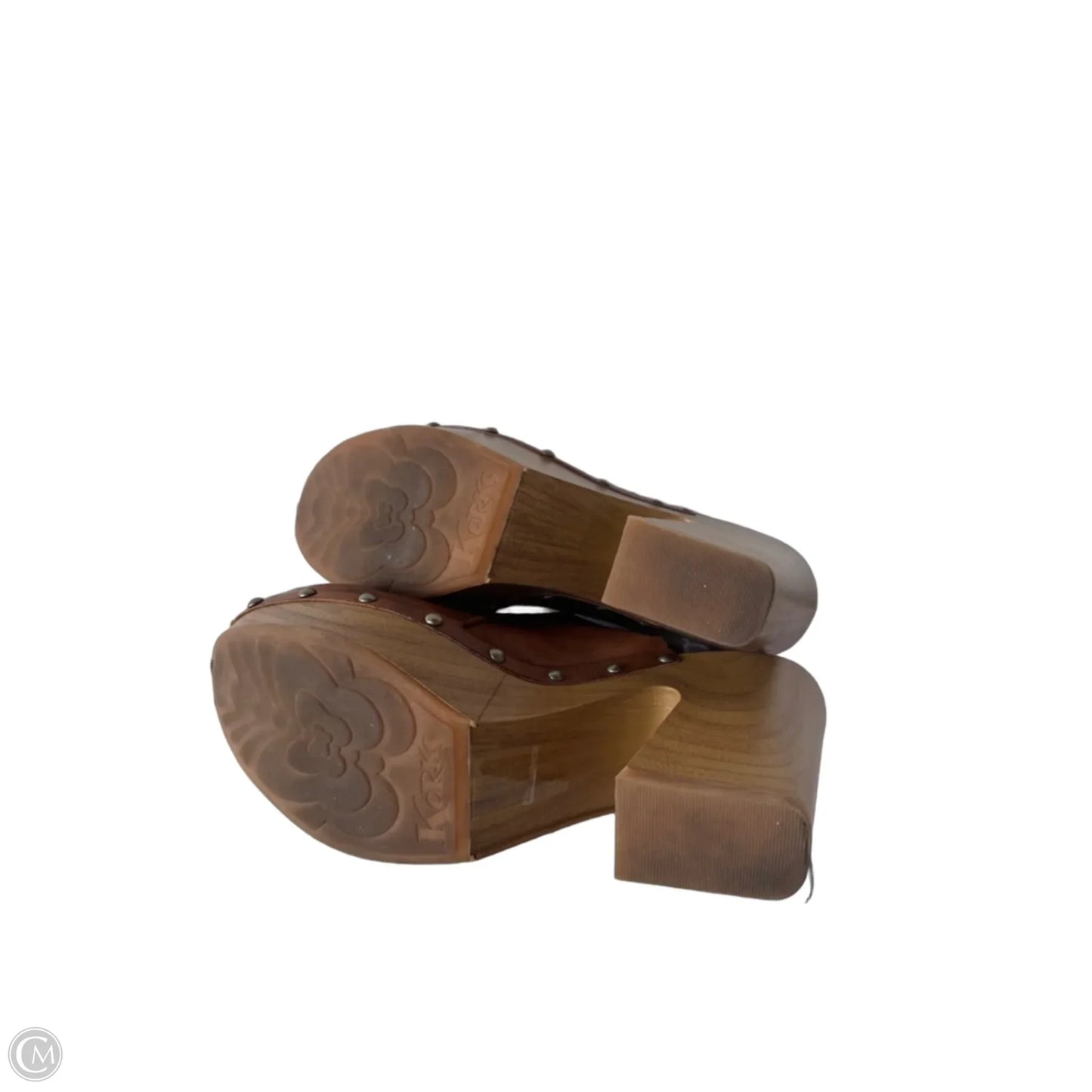 Shoes Heels Block By Korks In Brown, Size: 8