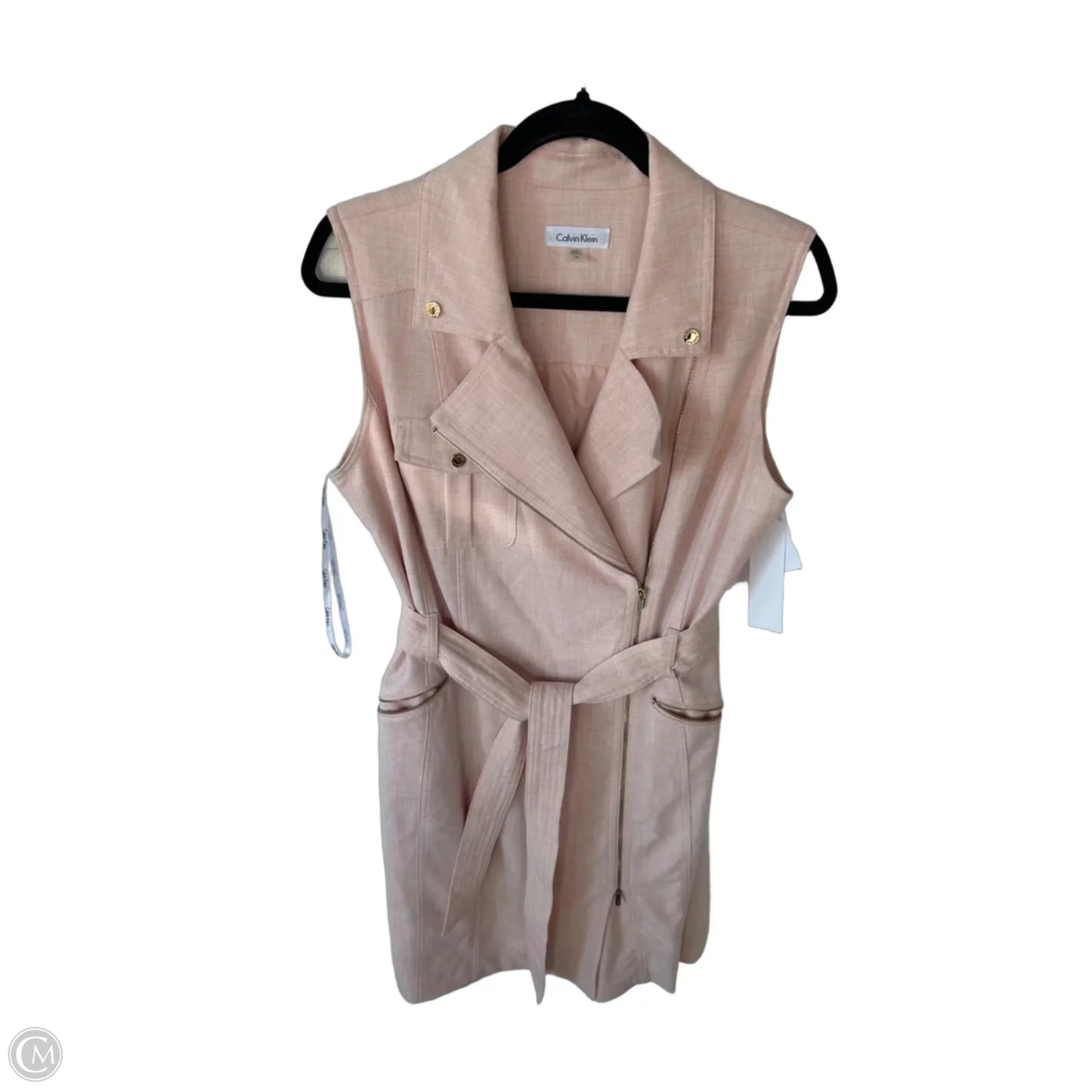 Dress Work By Calvin Klein In Pink, Size: L