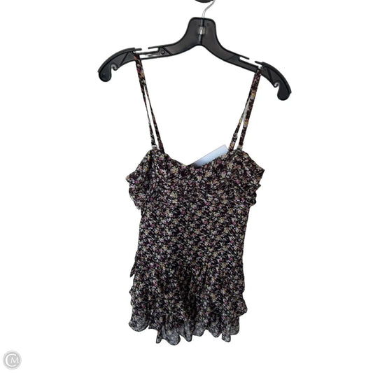 Dress Party Short By Express In Brown & Yellow, Size: M