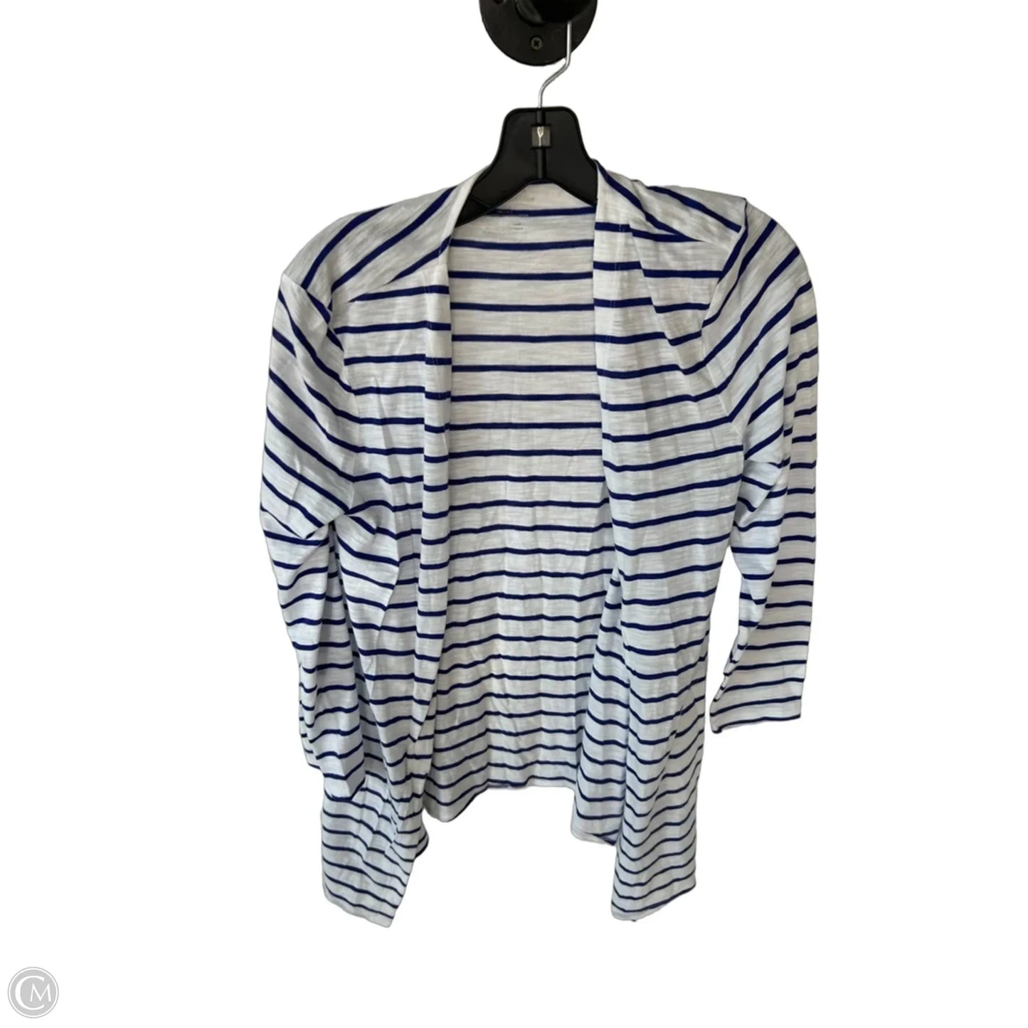 Cardigan By Chicos In Blue & White, Size: S