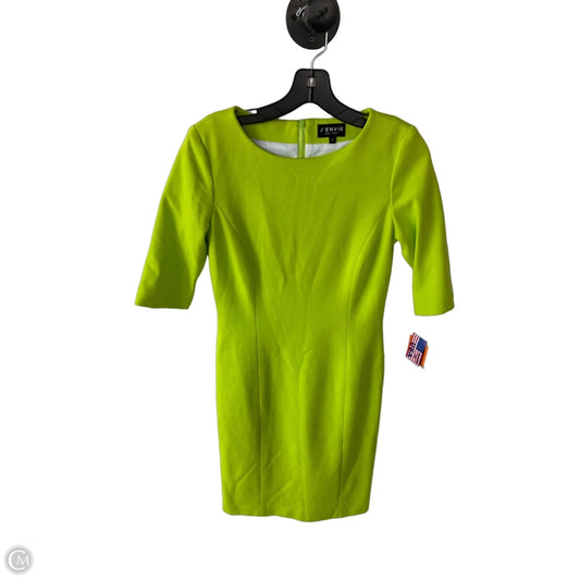 Dress Work By Clothes Mentor In Green & Yellow, Size: Xs