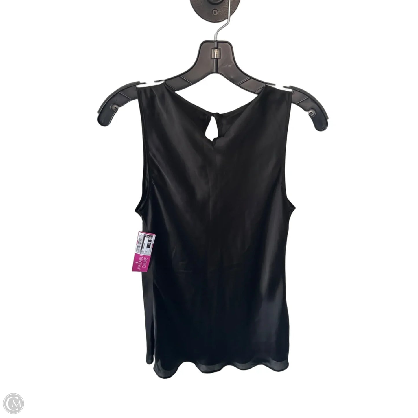 Blouse Sleeveless By Kenar In Black, Size: M