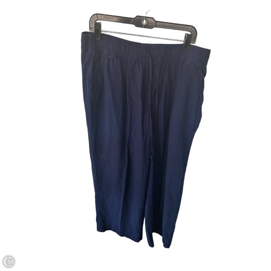 Pants Linen By Lane Bryant In Blue, Size: 16l
