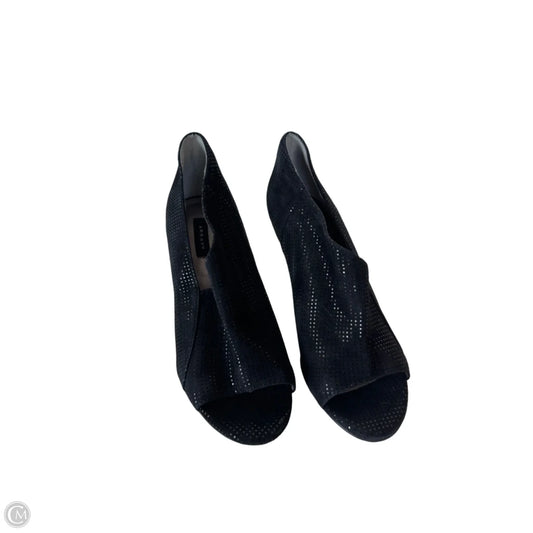 Sandals Heels Block By Clothes Mentor In Black, Size: 6