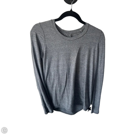 Athletic Top Long Sleeve Crewneck By Lululemon In Grey, Size: L