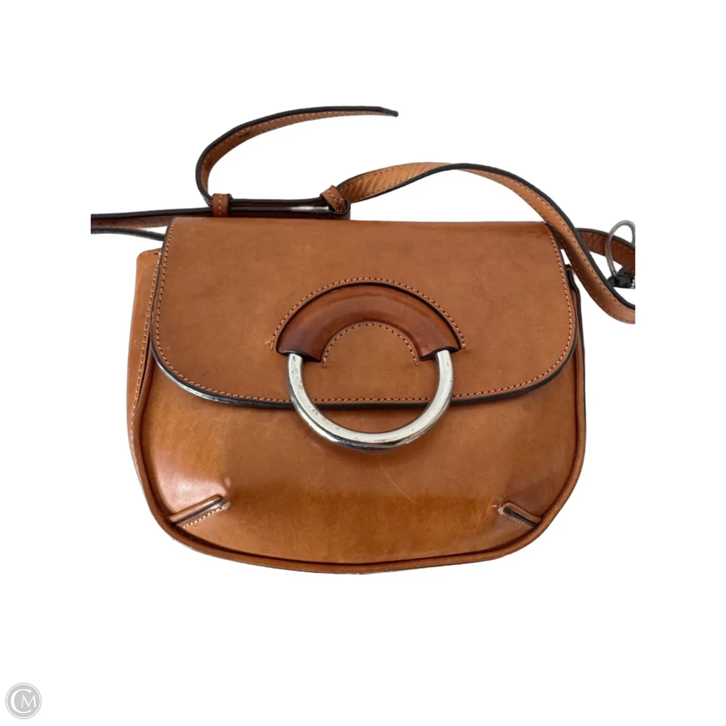 Crossbody Leather By Banana Republic, Size: Large