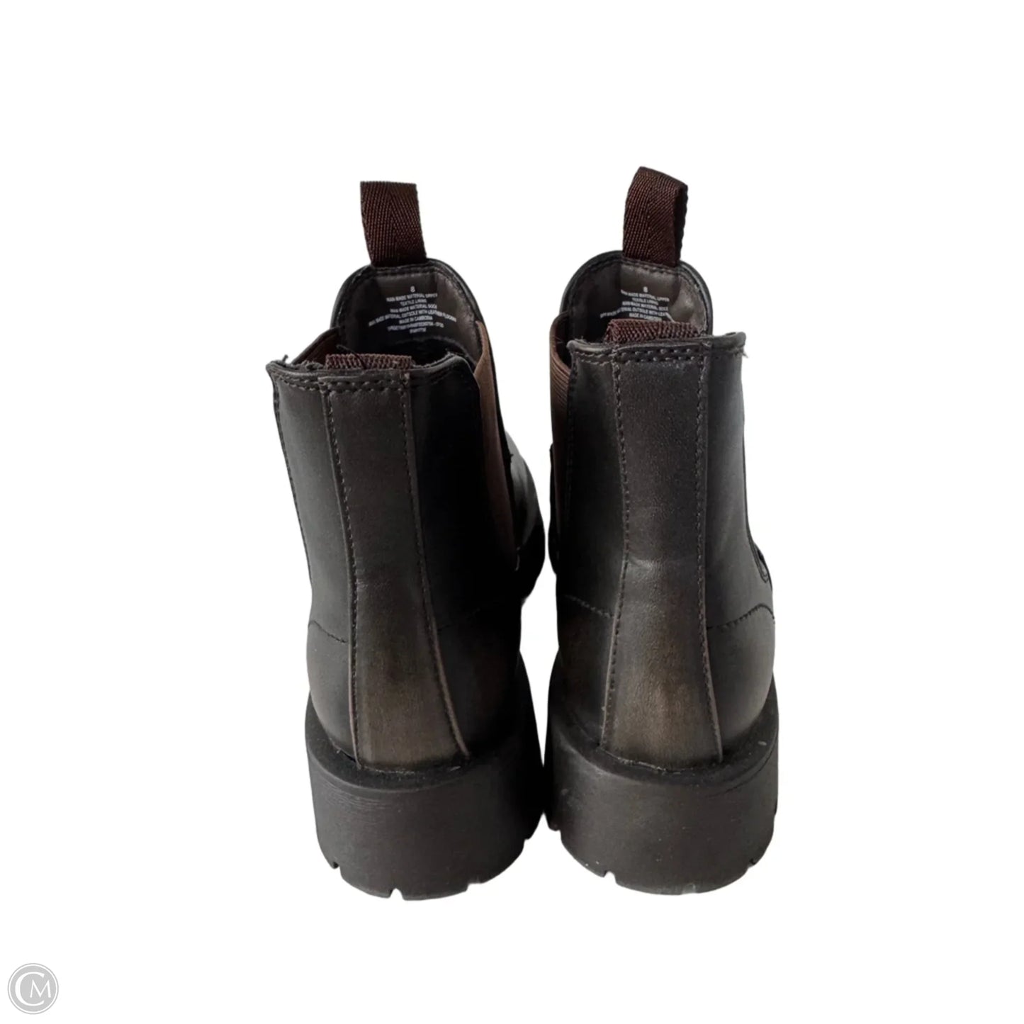 Boots Ankle Heels By Universal Thread In Brown, Size: 8