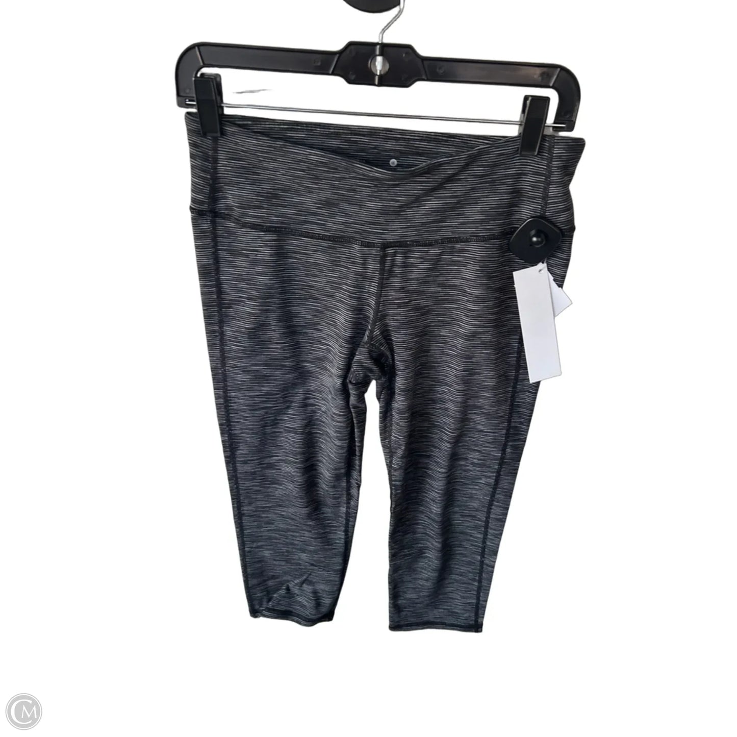 Athletic Leggings Capris By Athleta In Black & Grey, Size: M
