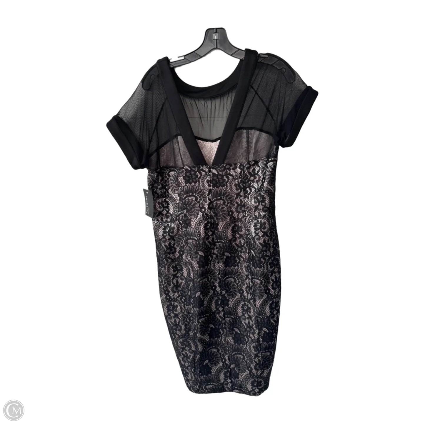 Dress Party Midi By En Focus In Black & Pink, Size: L