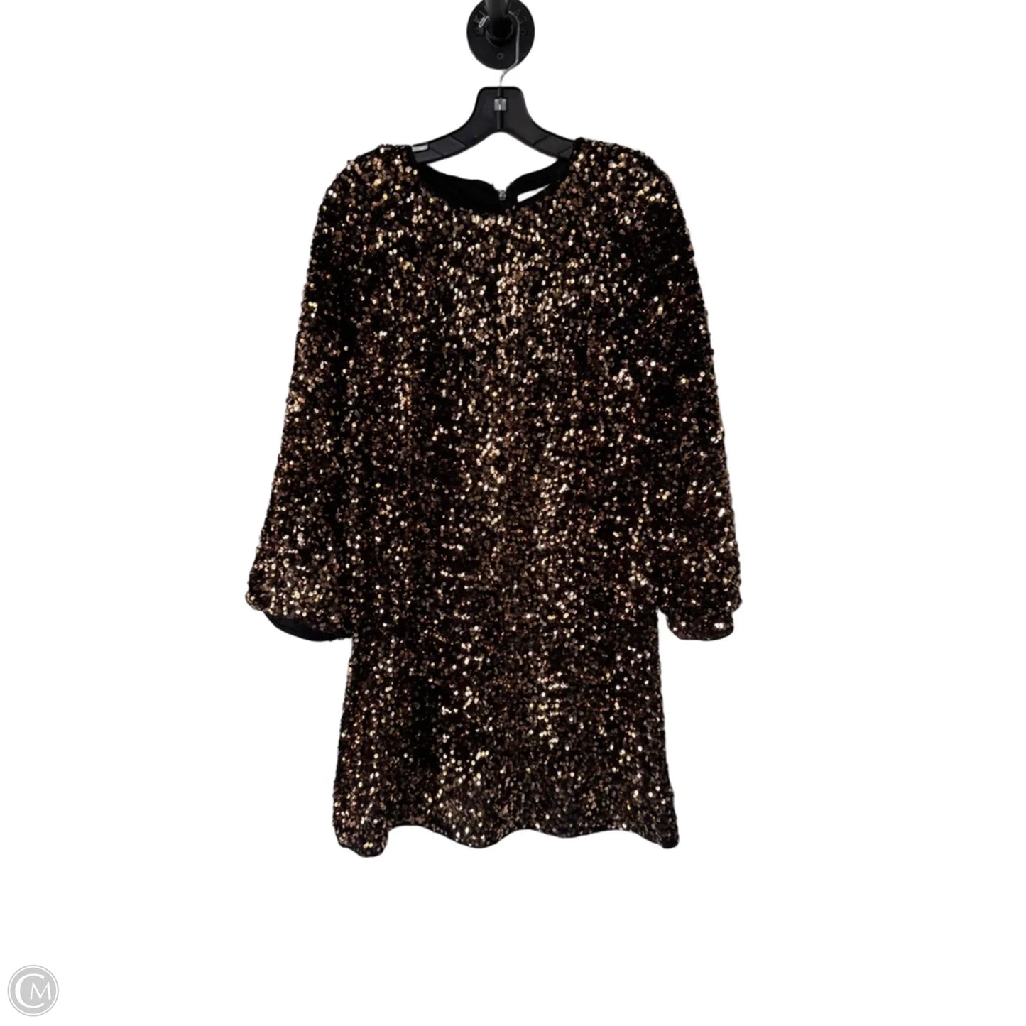 Dress Party Short By H&m In Gold, Size: M