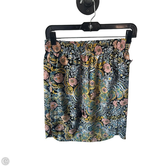 Skirt Mini & Short By Loft In Black & Yellow, Size: Xs