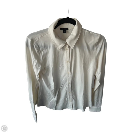 Top Long Sleeve By Ann Taylor In Cream, Size: S