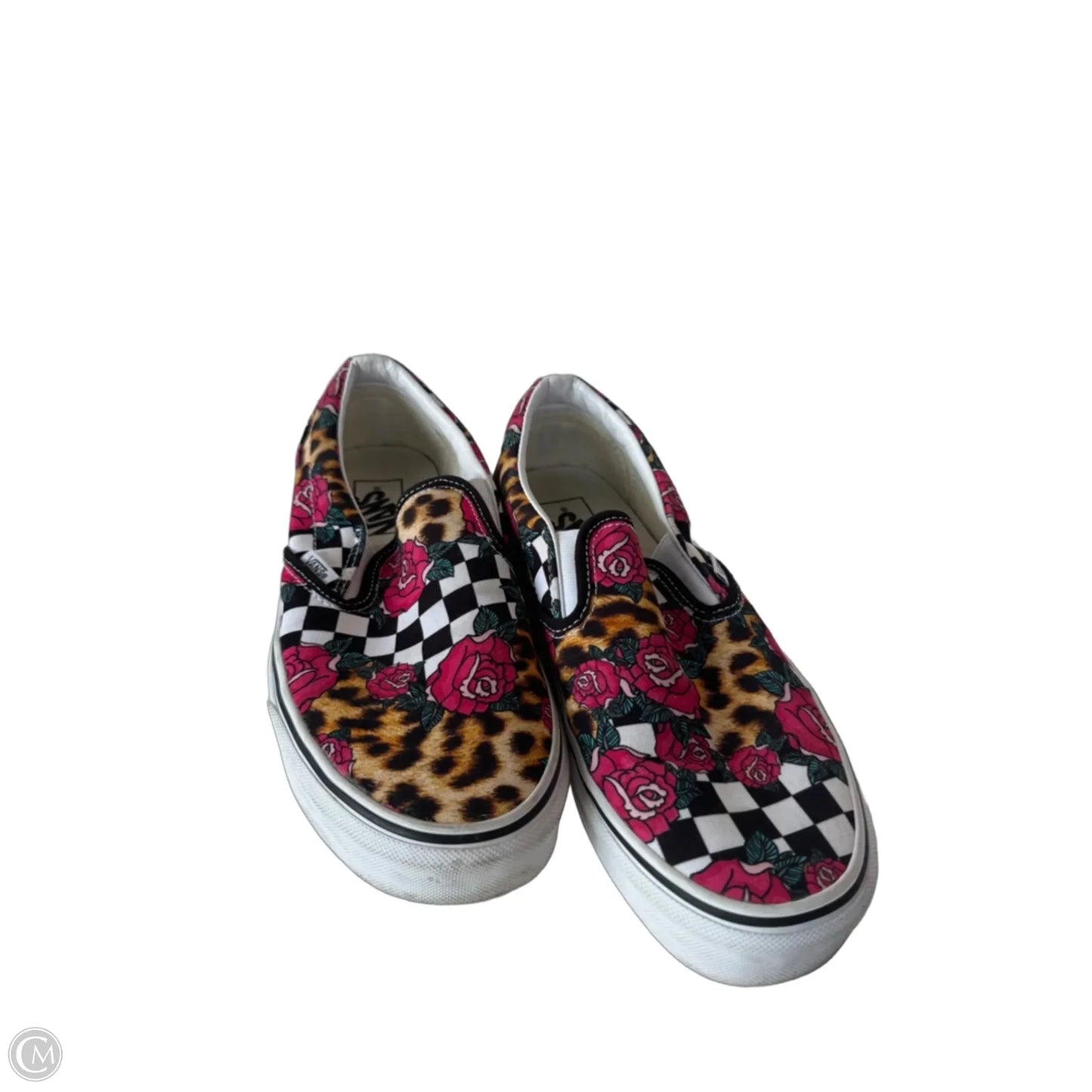 Shoes Sneakers By Vans In Black & Red, Size: 9.5