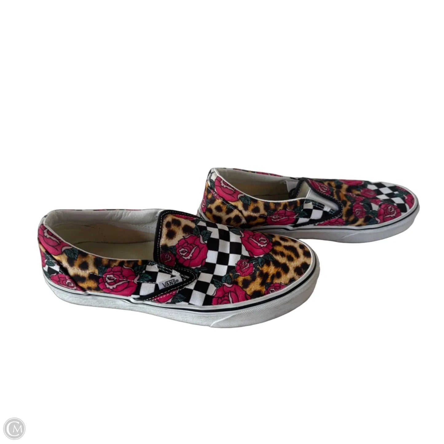 Shoes Sneakers By Vans In Black & Red, Size: 9.5