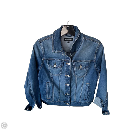 Jacket Denim By Clothes Mentor In Blue Denim, Size: Xs