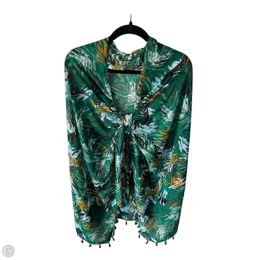 Shawl By White House Black Market In Green & Orange, Size: Osfm