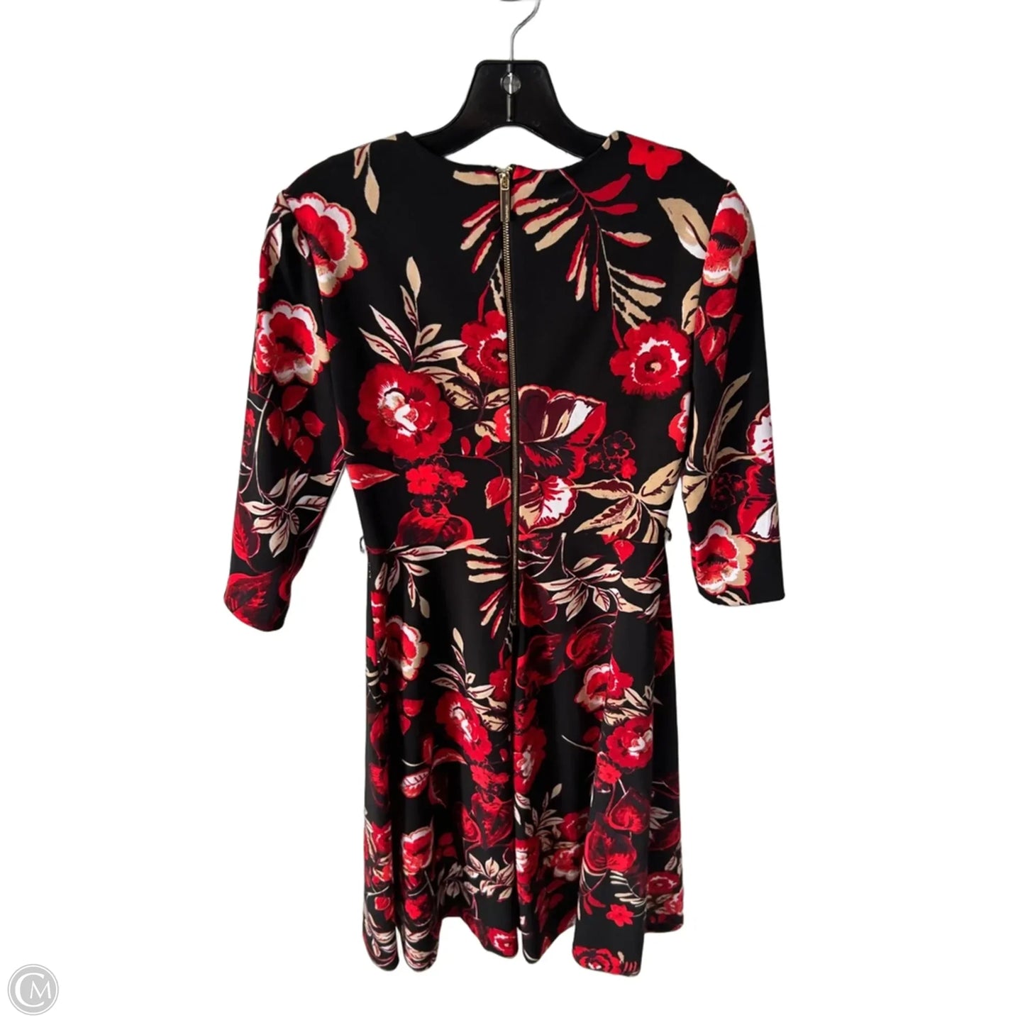Dress Work By Calvin Klein In Black & Red, Size: S