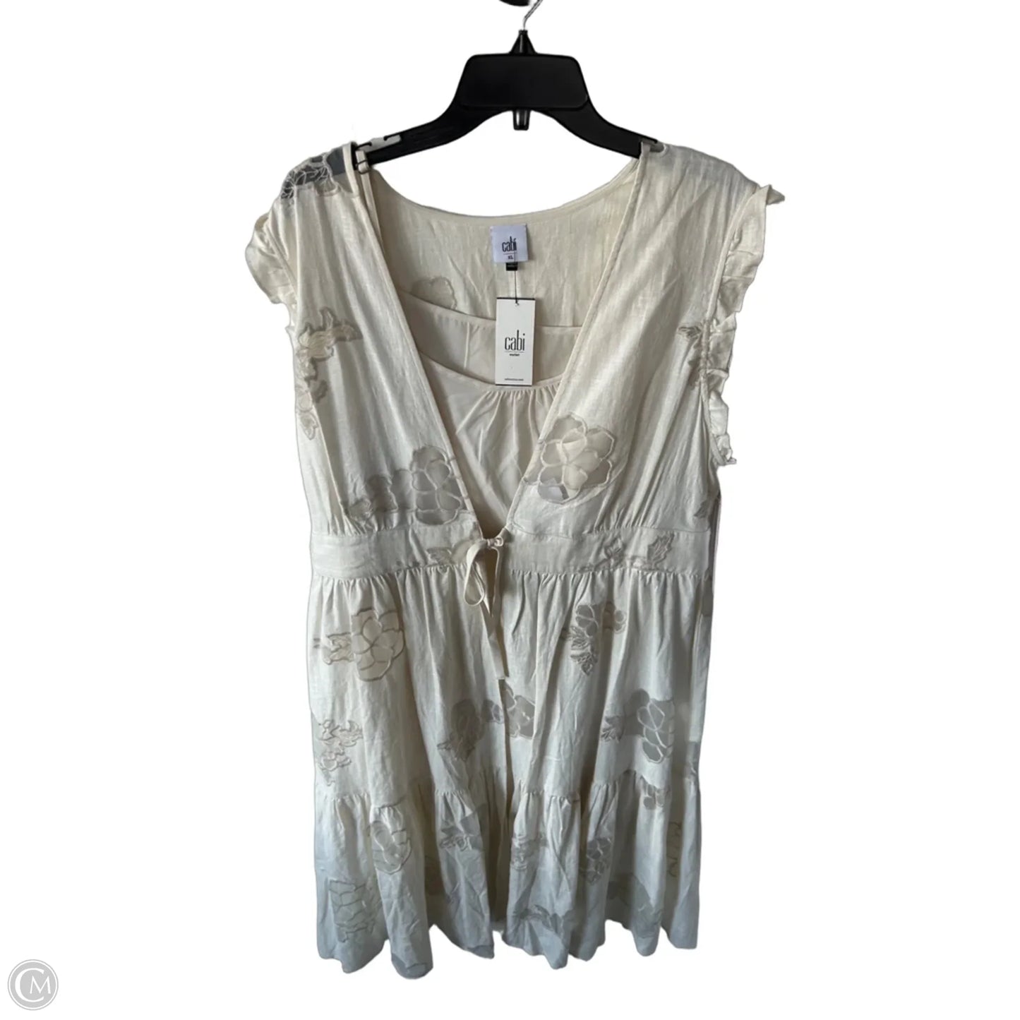 Dress Casual Midi By Cabi In Cream, Size: Xl