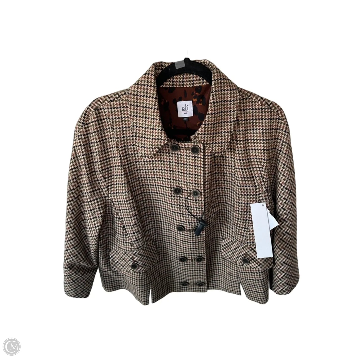 Blazer By Cabi In Brown & Green, Size: Xxl