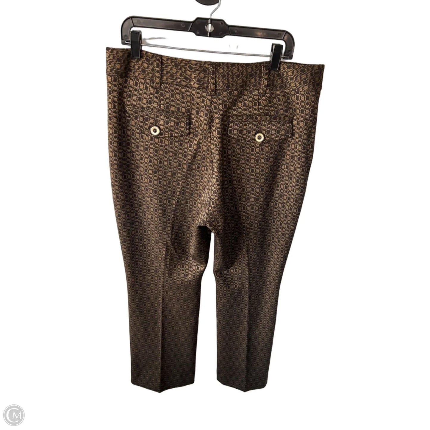 Pants Dress By Cabi In Brown & Gold, Size: 14