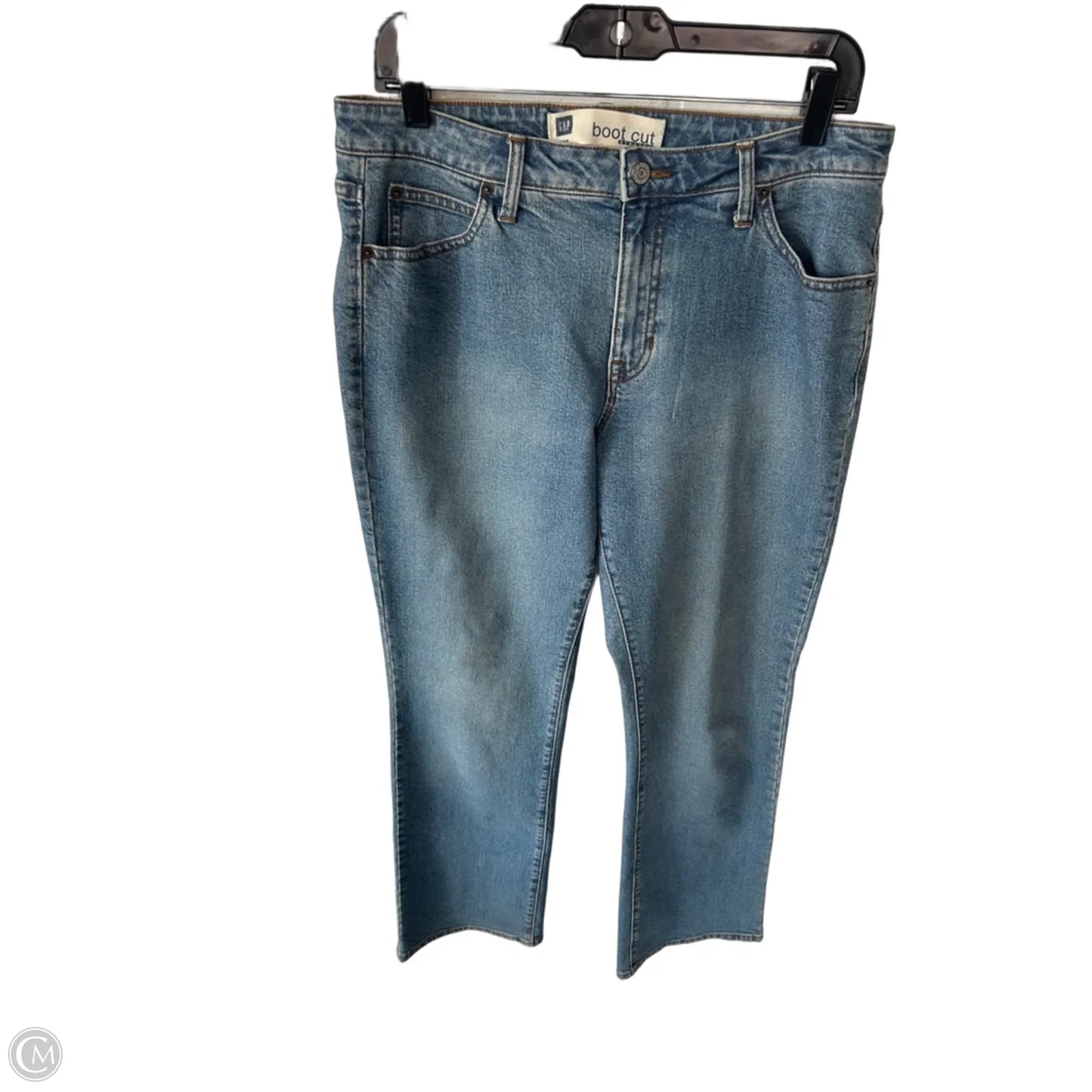 Jeans Boot Cut By Gap In Blue Denim, Size: 10