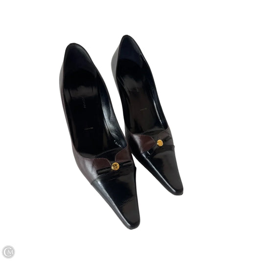 Shoes Luxury Designer By St John Collection In Black & Brown, Size: 9