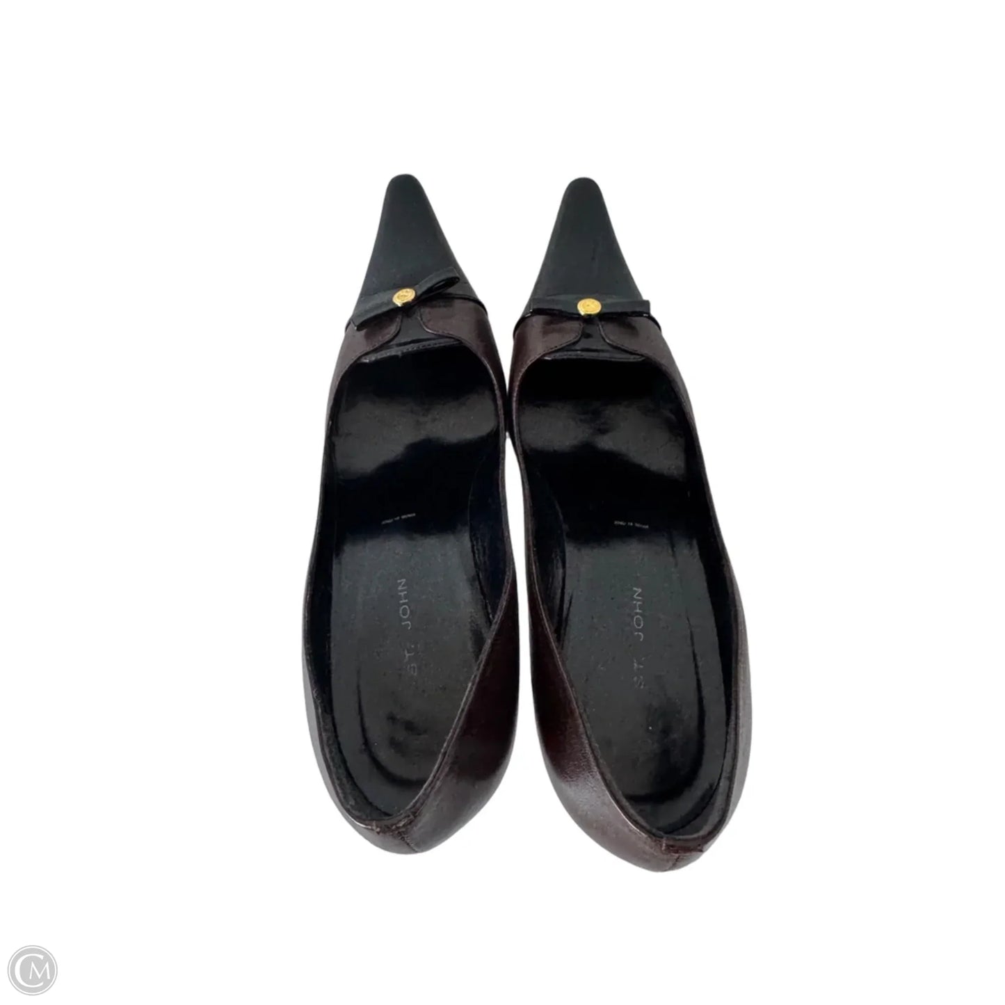 Shoes Luxury Designer By St John Collection In Black & Brown, Size: 9