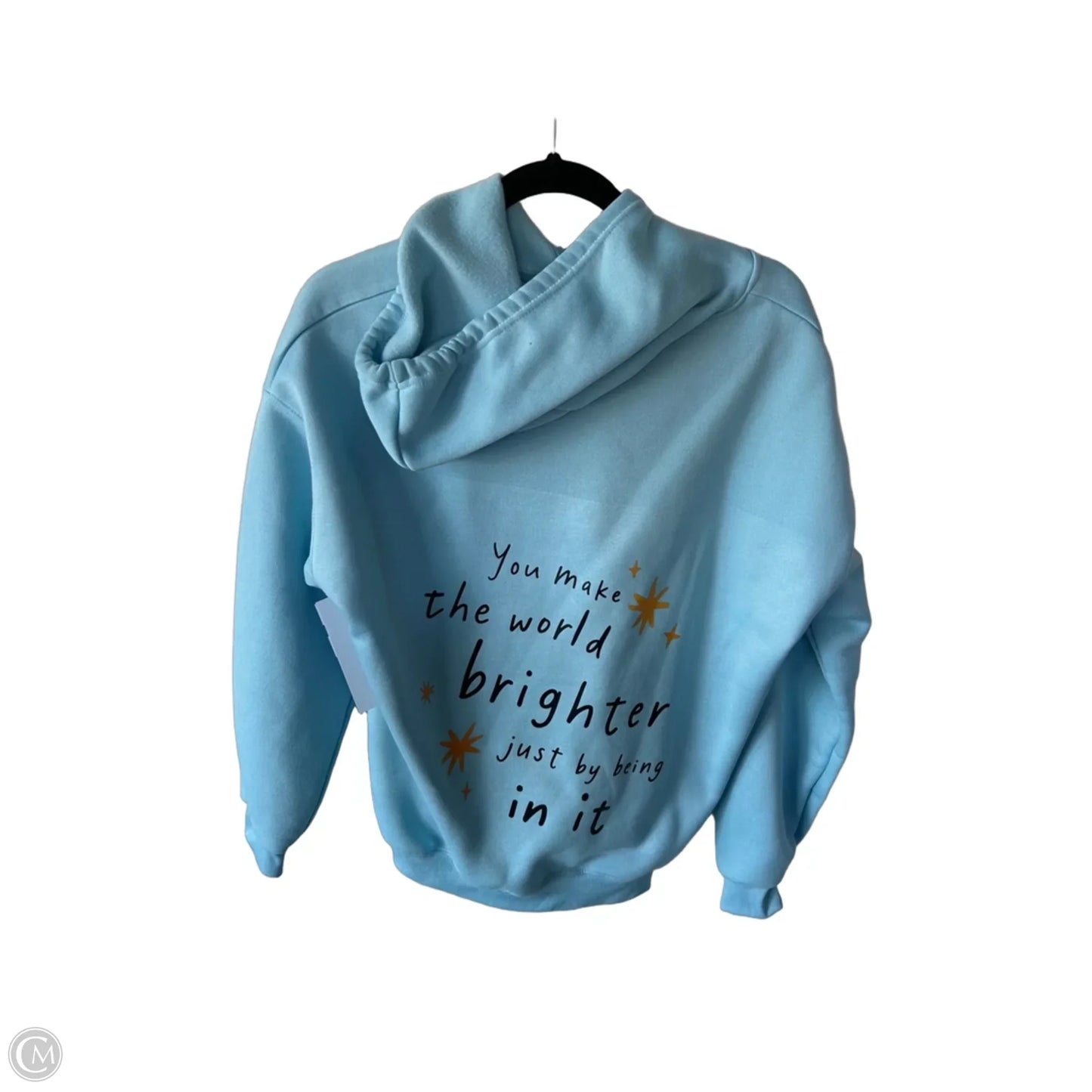 Sweatshirt Hoodie By Cme In Blue, Size: L