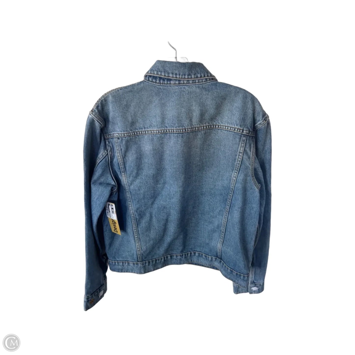 Jacket Designer By Tory Burch In Blue Denim, Size: 4