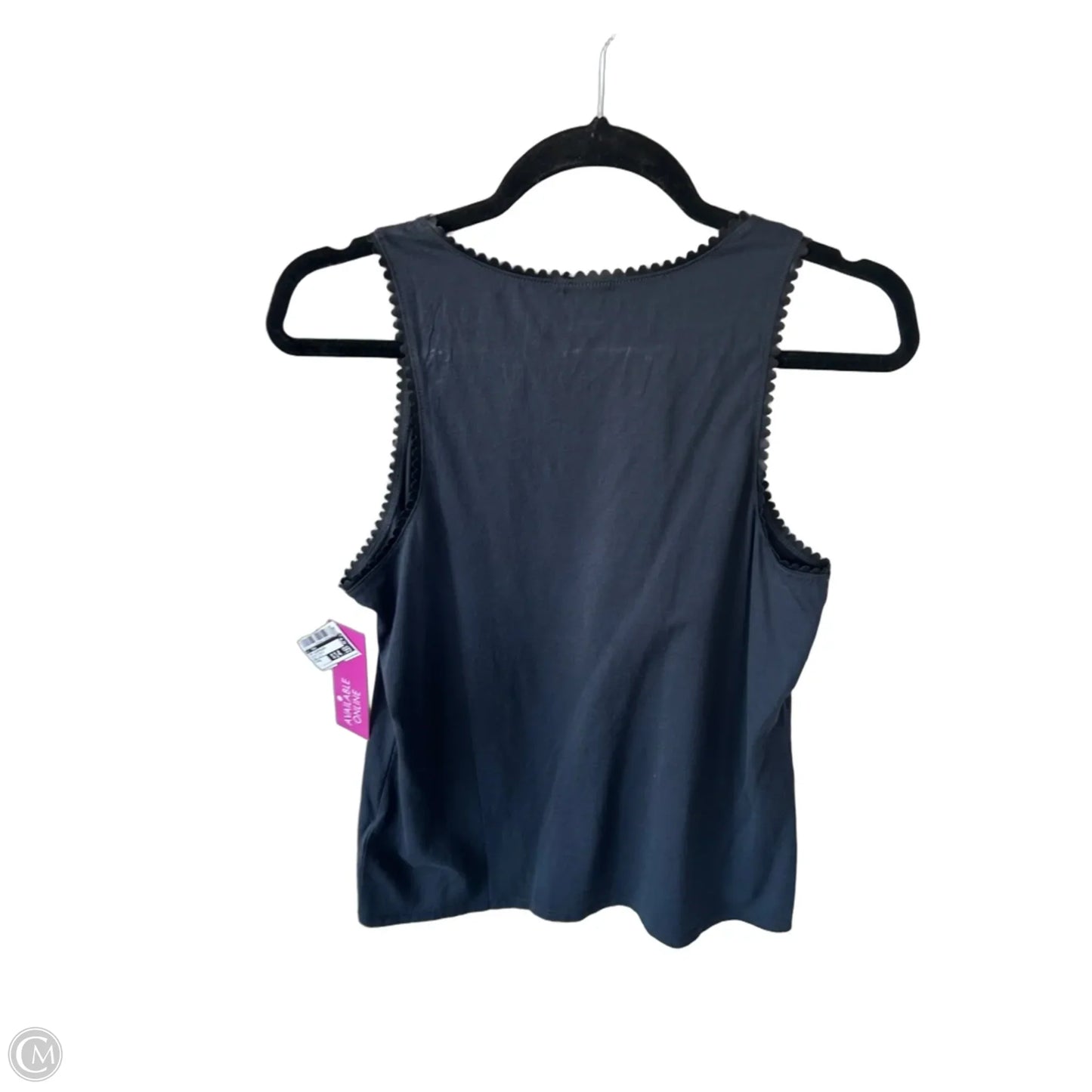 Top Sleeveless By J. Crew In Black & Blue, Size: S