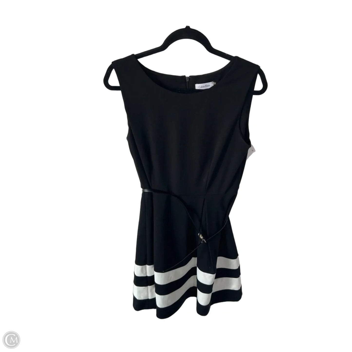 Dress Work By Calvin Klein In Black & White, Size: M