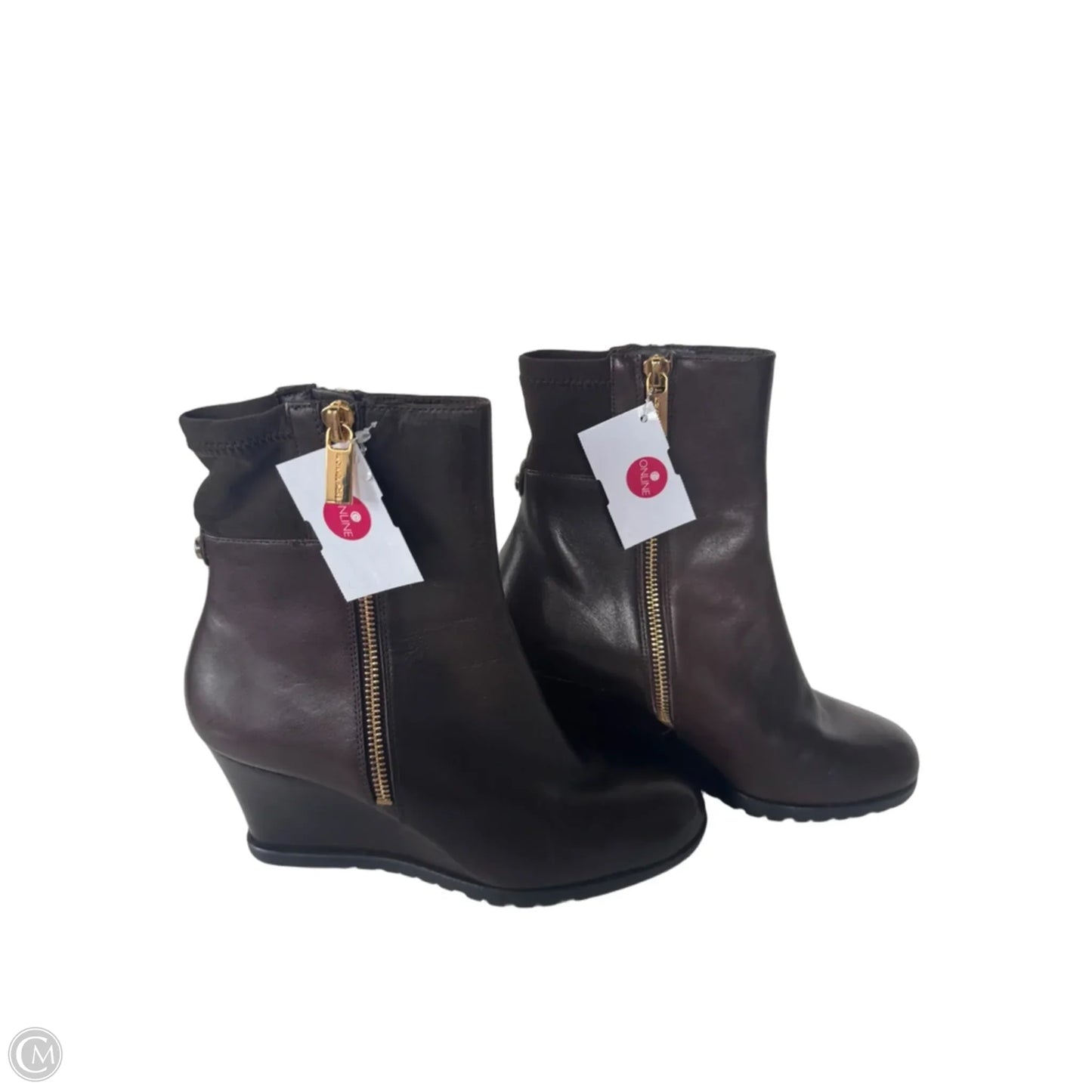 Boots Designer By Michael Kors In Brown, Size: 7