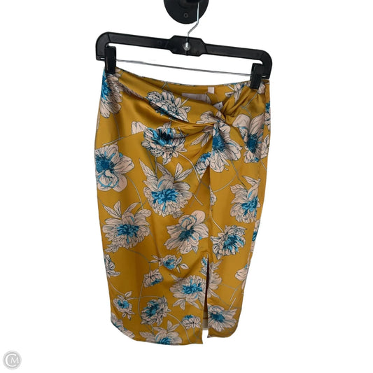 Skirt Midi By Guess In Gold & Tan, Size: S