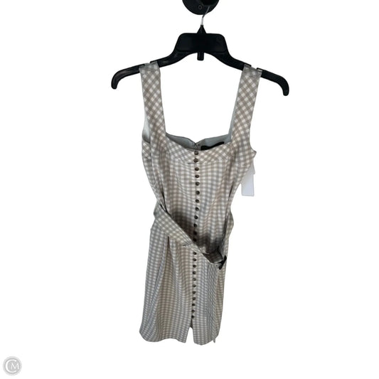 Dress Work By White House Black Market In Tan & White, Size: Xs