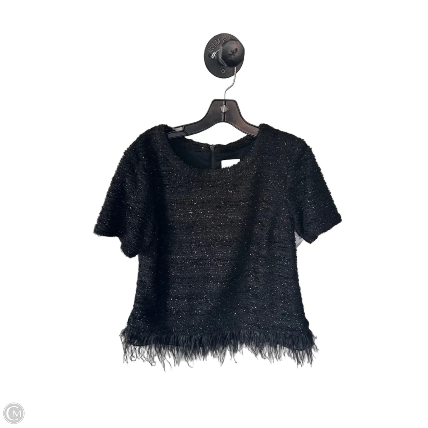 Sweater Short Sleeve By Deletta In Black, Size: L