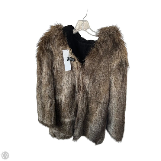 Coat Faux Fur & Sherpa By Juicy Couture In Brown, Size: M
