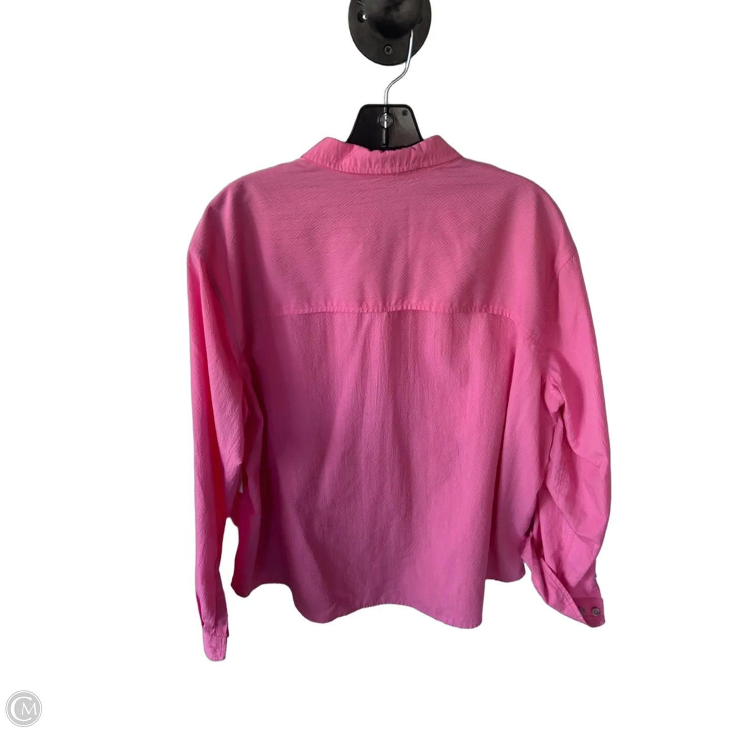 Top Long Sleeve By Eddie Bauer In Pink, Size: Xl