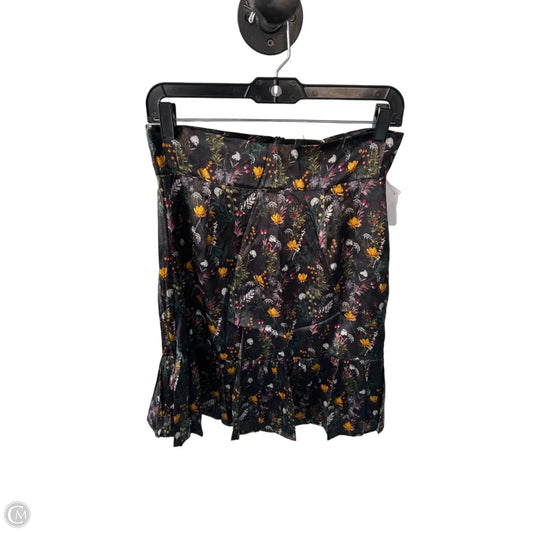 Skirt Mini & Short By Cmc In Black & Yellow, Size: S